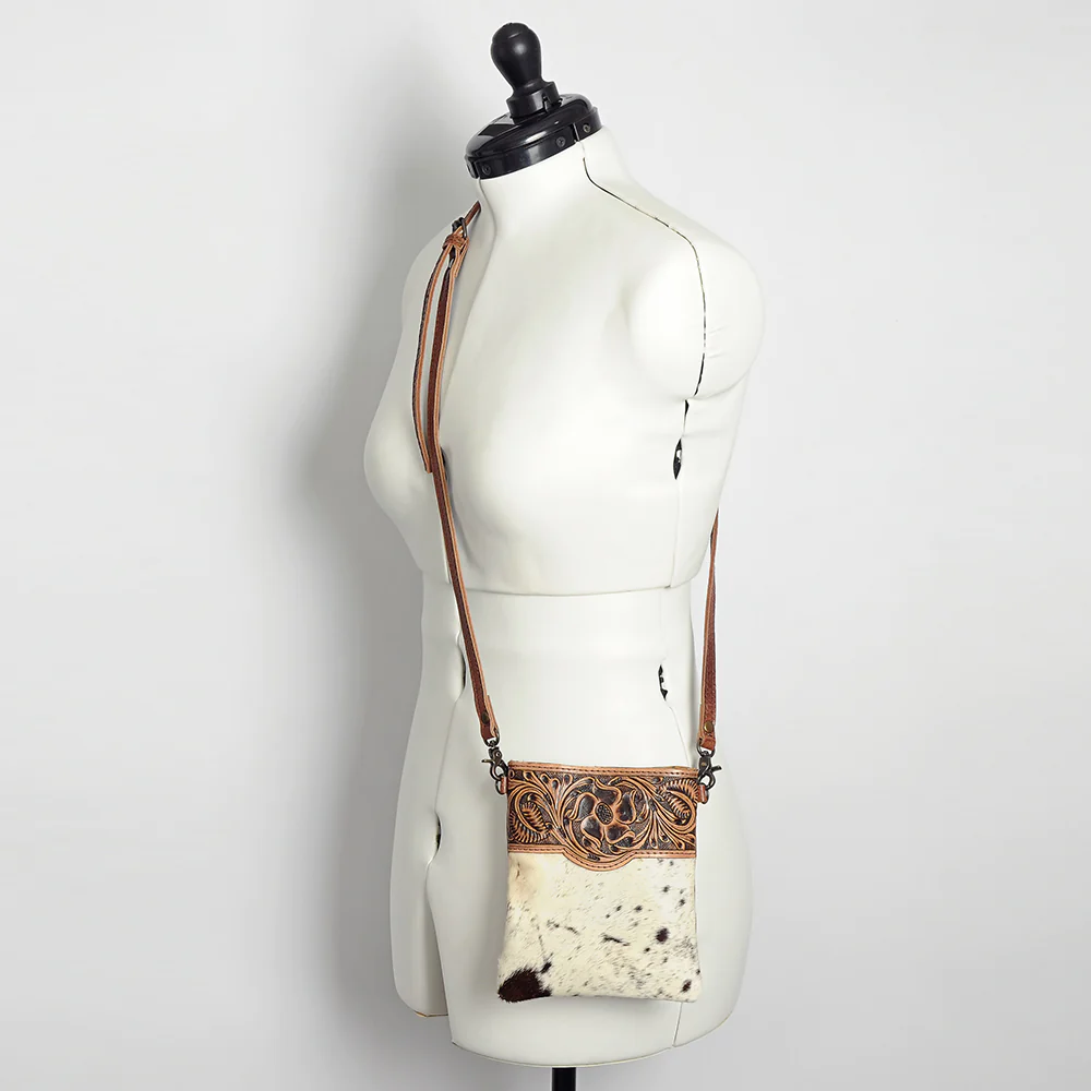 American Darling Small Cowhide and Leather Crossbody - No Fringe
