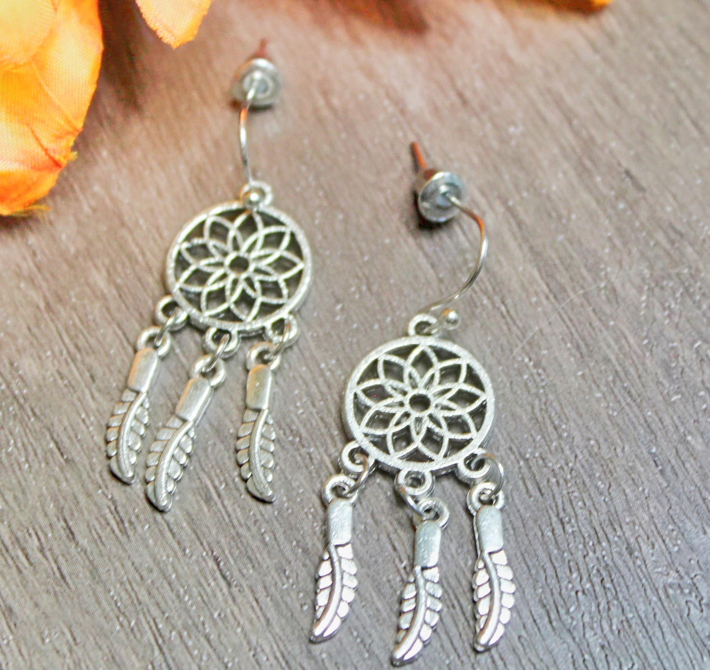 Dream Catcher Silverstone Earrings