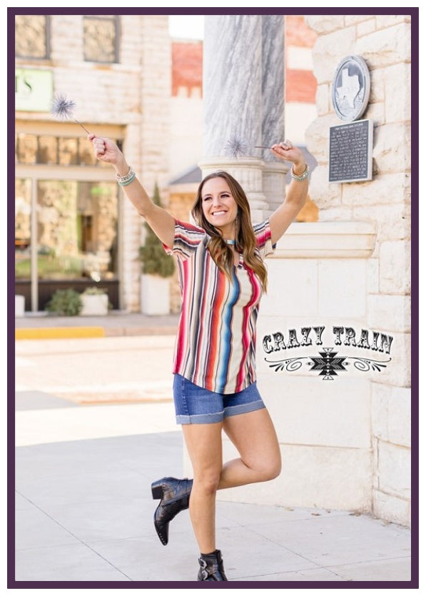 West Bound Serape Top