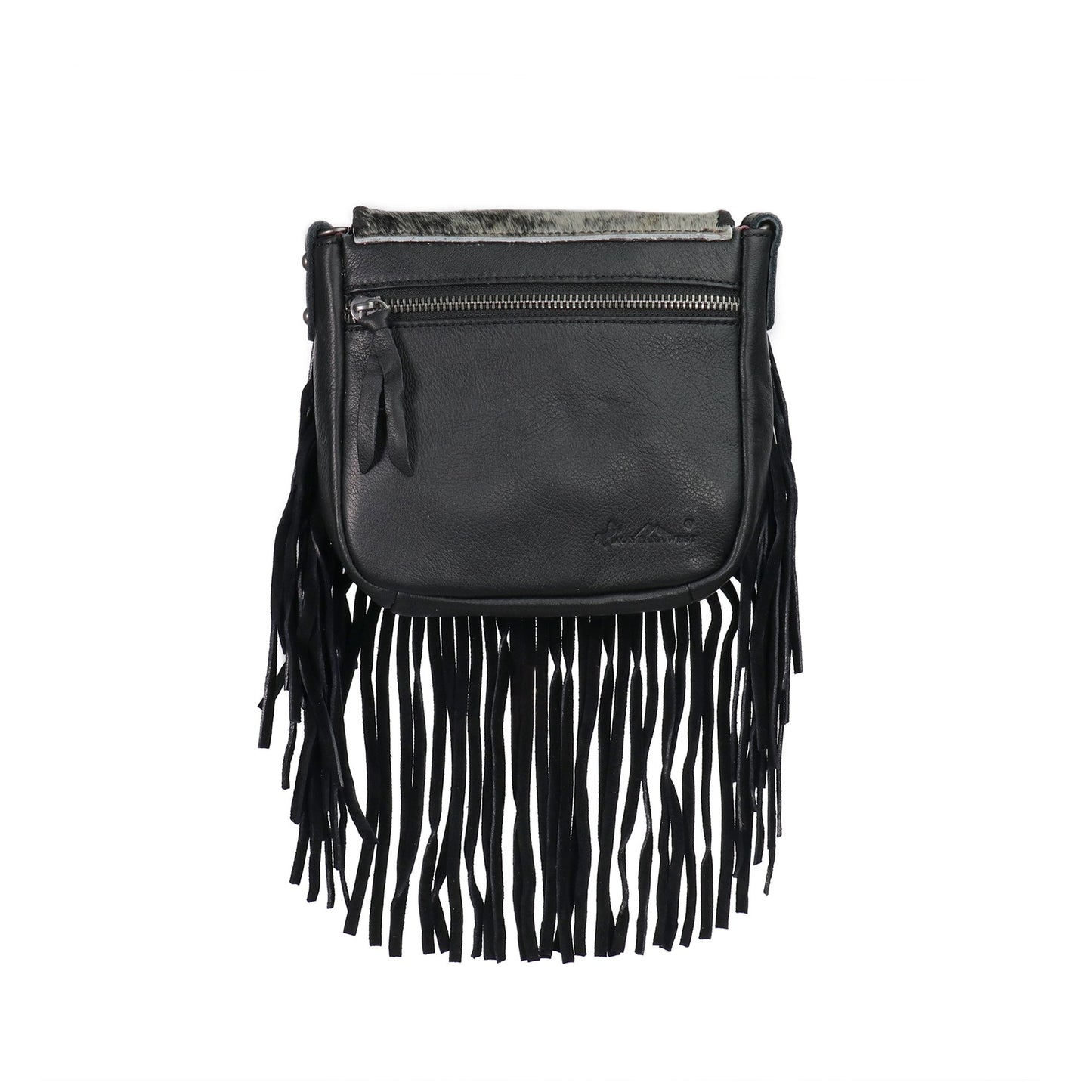 Montana West Real Leather Hair-on Crossbody