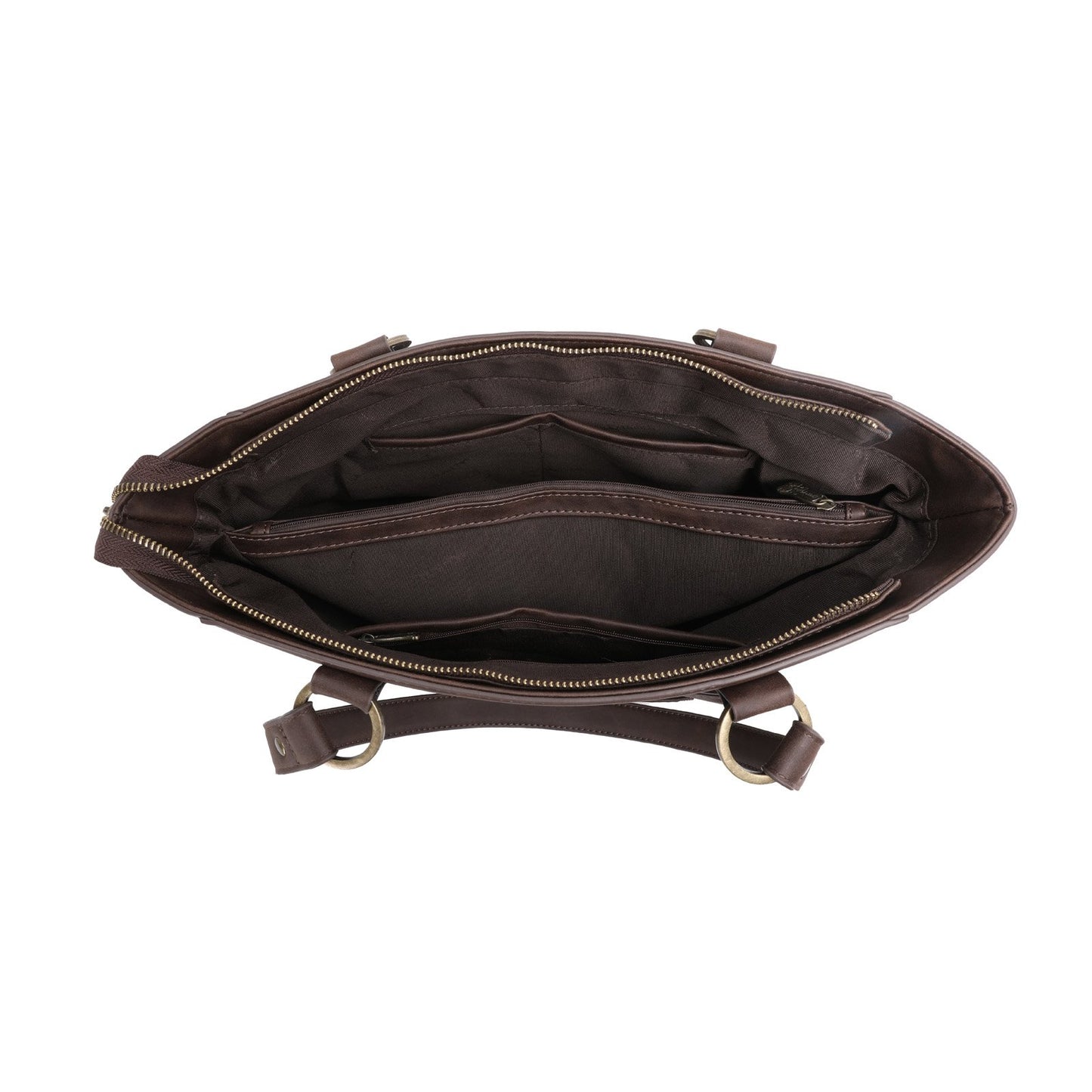 Montana West Trinity Ranch Hair-On Leather Tote