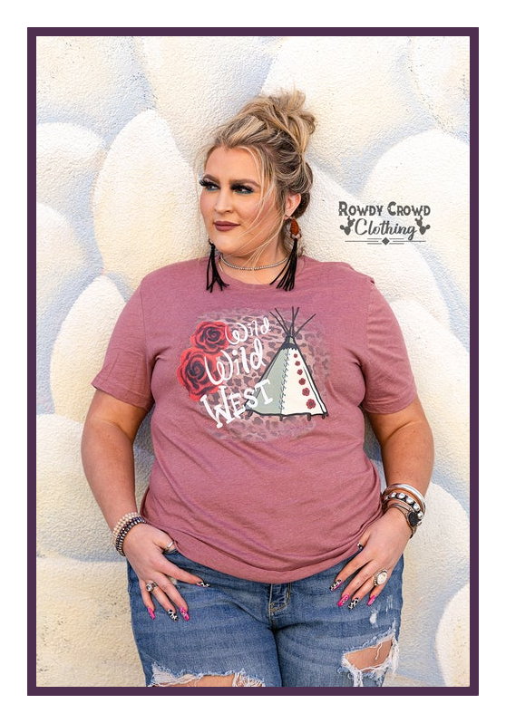 Wild Wild West with Roses Tee