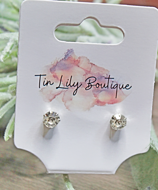 Crystal Stud Earrings