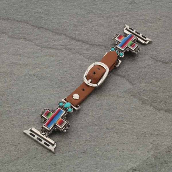 Cross Inspired Natural Stone Smartwatch Band