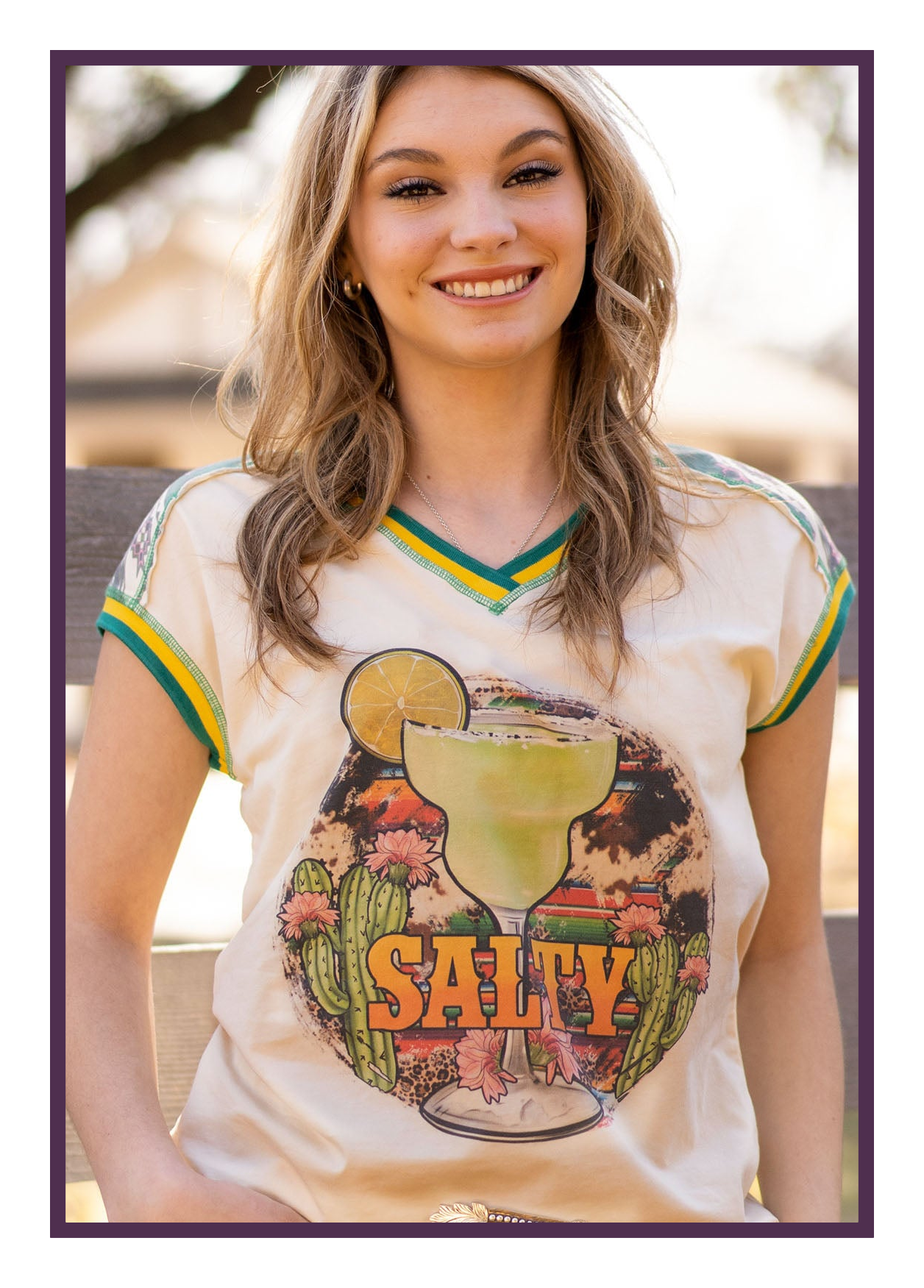 Salty Graphic Short Sleeve Top
