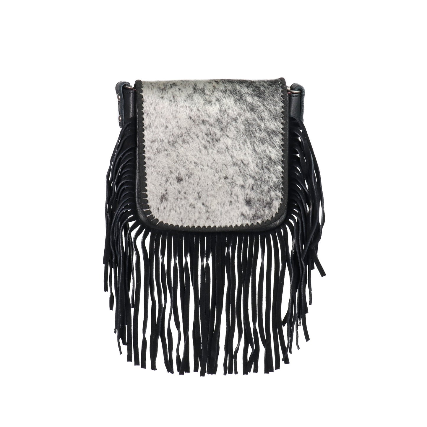 Montana West Real Leather Hair-on Crossbody