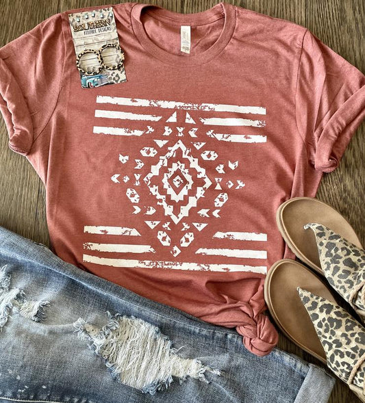 Aztec Tribal Print Tee