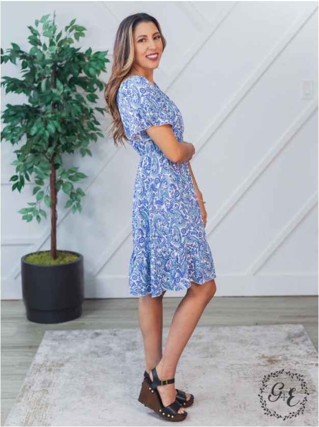 Sunday Best Dress in Blue