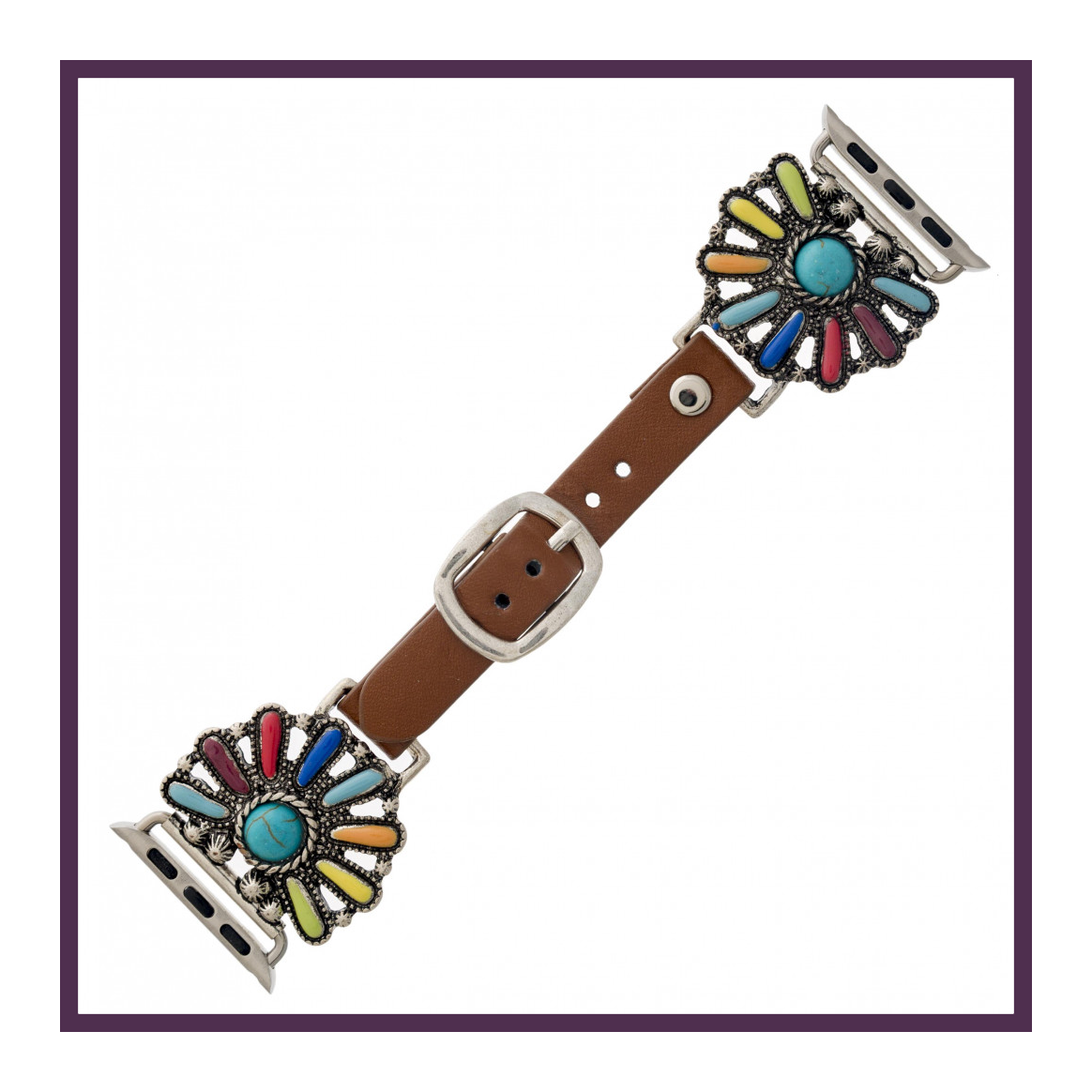 Natural Stone Flower Inspired Smartwatch Band