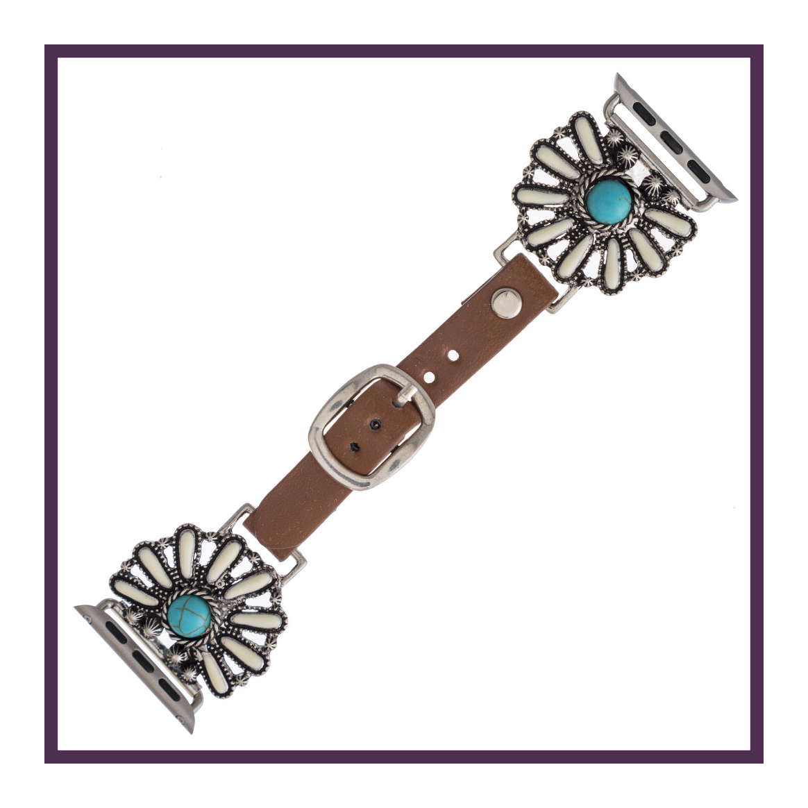 Natural Stone Flower Inspired Smartwatch Band